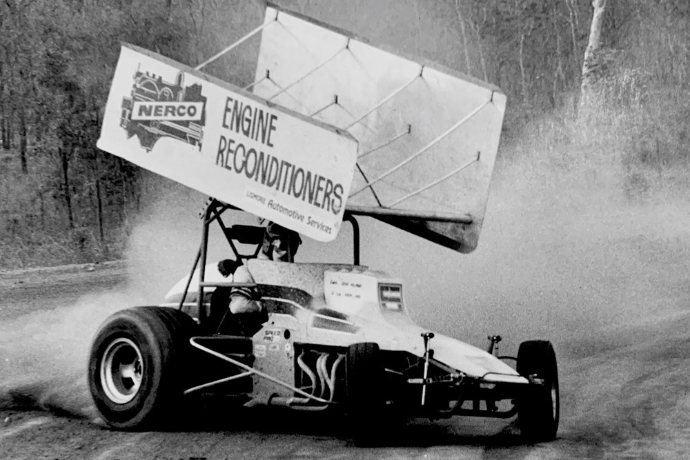 1981 Sprint car driver Leigh Holman