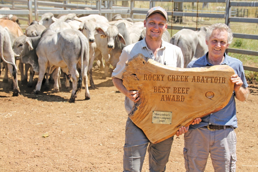 Cailan and Victor Byrnes will be inscribing the name of the 2022 Best Beef Awards winner on this perpetual trophy after the event is judged on November 11