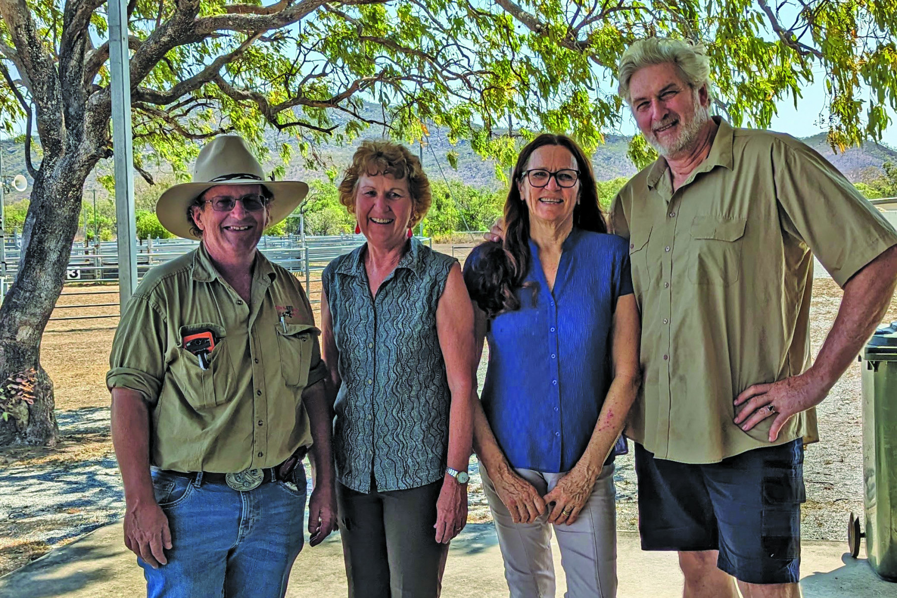 MRWMG members Trevor Meldrum, Karen Pedersen, Fiona Barron and John Brisbin at their recent AGM where they discussed several aspects of land management.