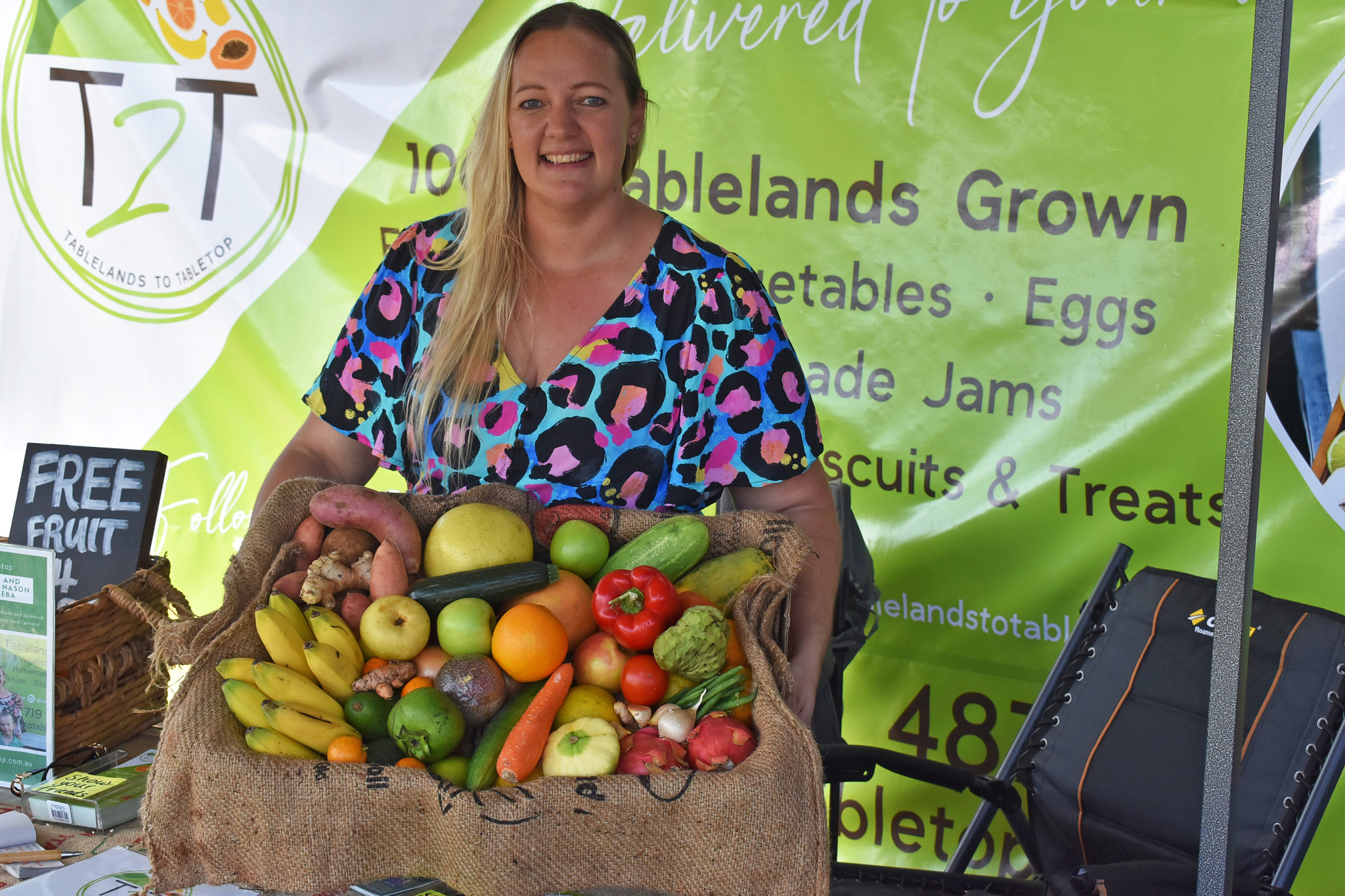 Local produce wholesaler Tablelands to Tabletop has kept $2 million in the local economy over the past five years. Business founder Angela Nason (pictured) was thrilled to announce the news to her many customers.