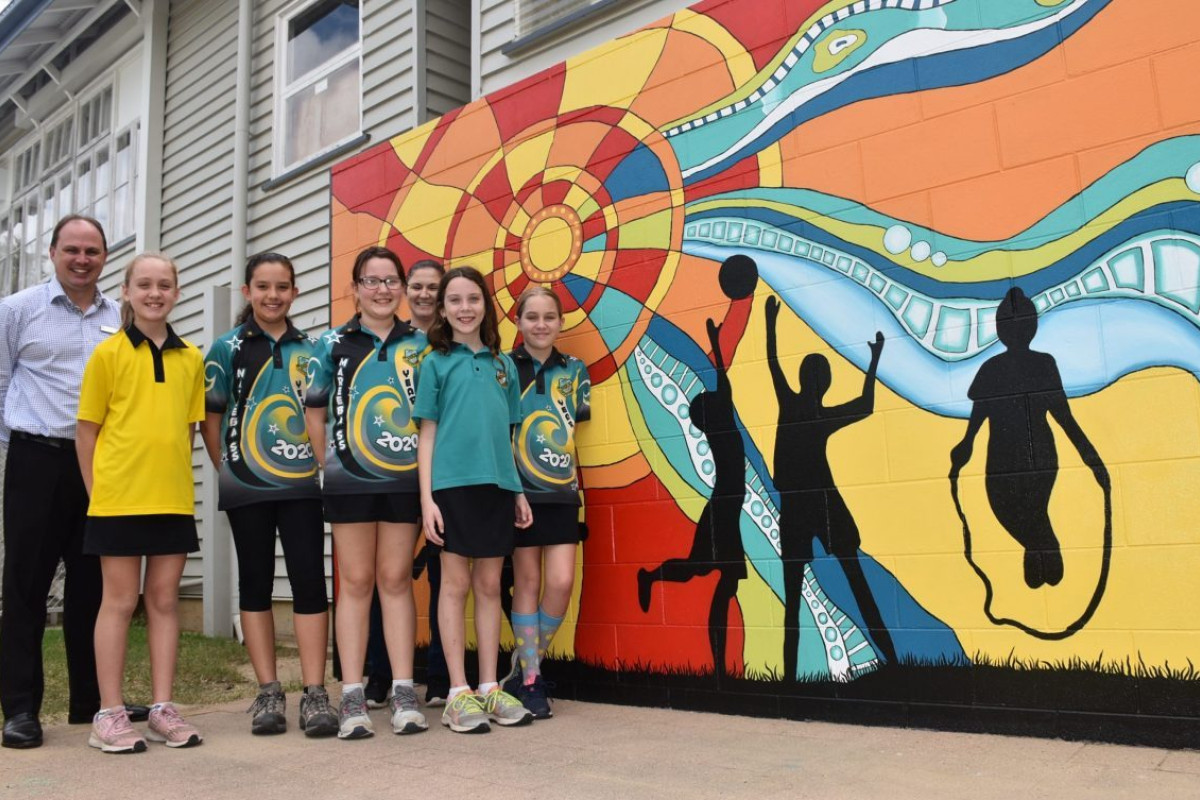 Mural paints picture of schools diversity - feature photo