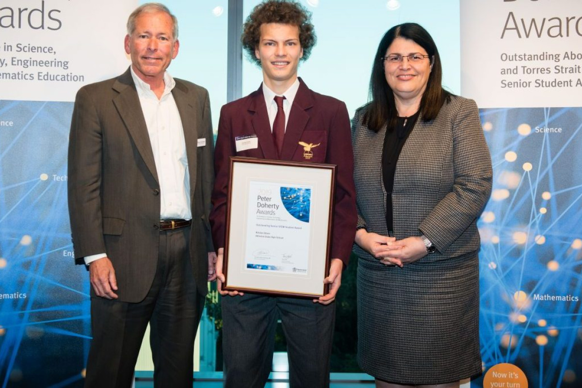 Student awarded coveted STEM award - feature photo
