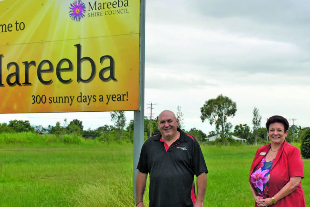 Mareeba Chamber of Commerce president Joe Moro and Mareeba Mayor Angela Toppin are excited about the growth of the Shire.