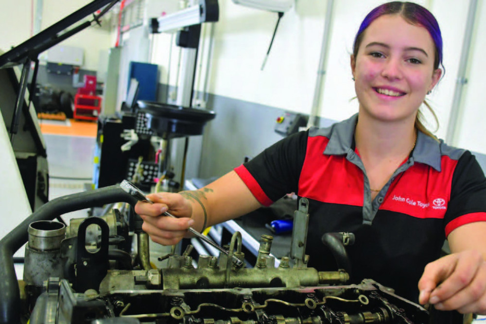 Serephina Melvin’s love for cars has led her to a rewarding career in mechanics