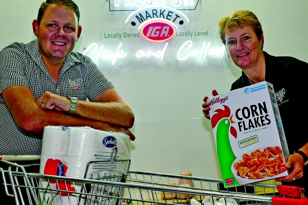 Atherton’s Fresh St Market IGA Director Matt Bowles and online manager Vanessa locke are excited to bring the Click and Collect service to the town.