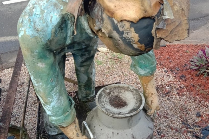 Malanda Dairy sculpture set for repair - feature photo