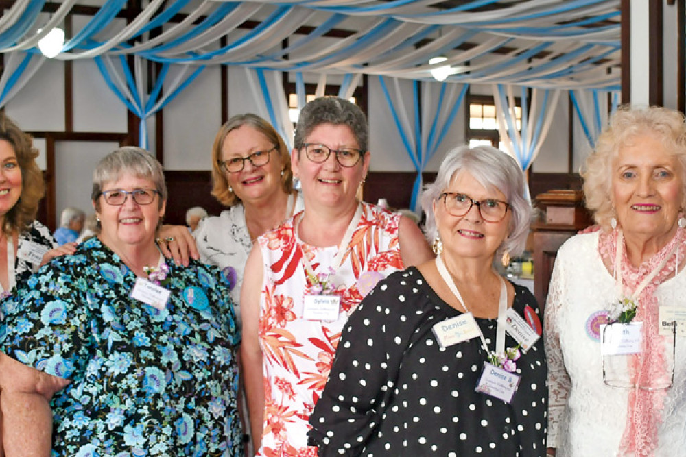 Morning tea organising committee Helen Graham, Tracey Jenkins, Tanslee Curcio, Karen Waite, Sylvia Boakes, Denise Brackley, Beth Auer and Margaret Plant.