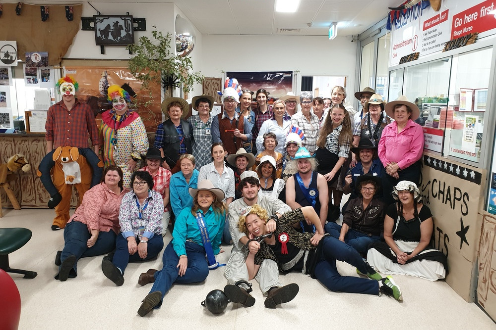 Mareeba Hospital staff, in the Rodeo Spirit in 2019