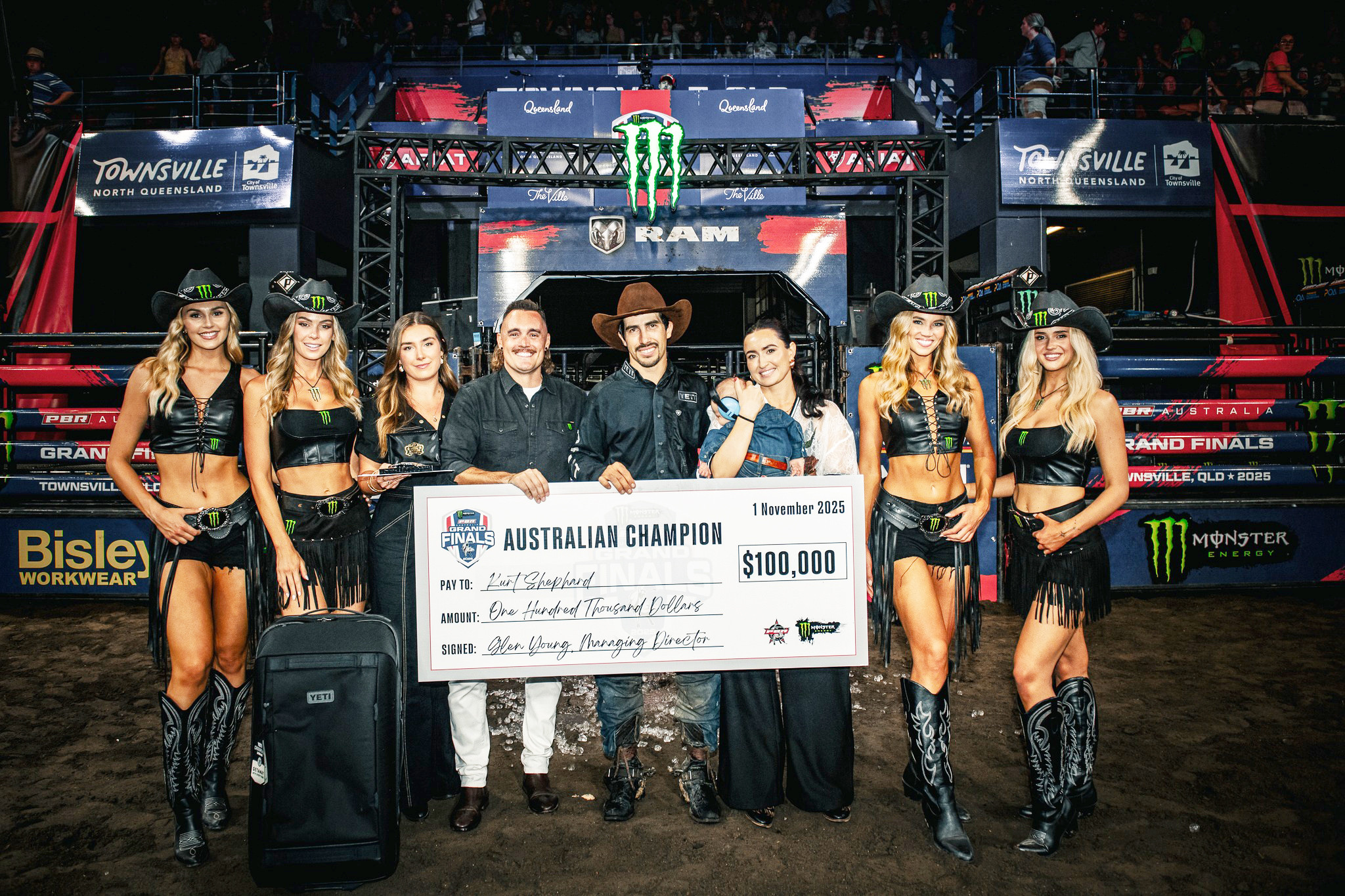 Mareeba's Kurt Shephard clinched the PBR Australia Championship title in November - walking away with $100,000 and a gold buckle.