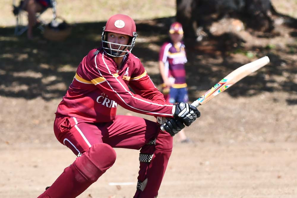 Dan Parnell playing at Loder Park over the weekend against Barron.