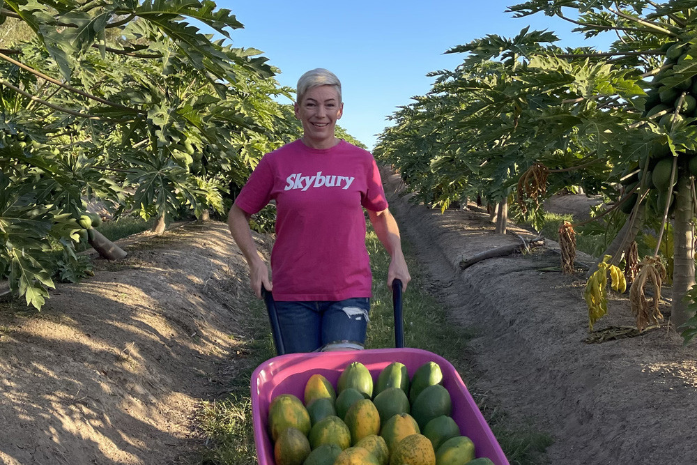Skybury Farms general manager Candy MacLaughlin wants everyone to be aware of how wonderful papaya is for both health and culinary purposes.