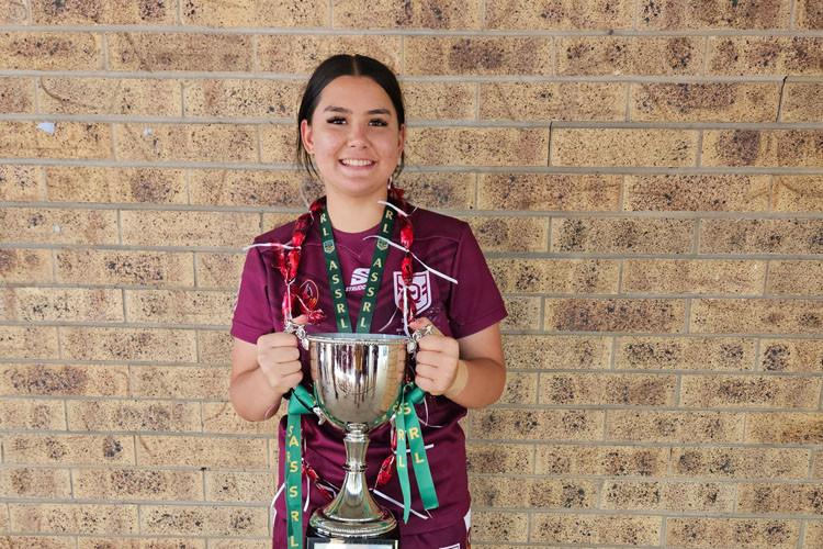 Chloe Mackenzie has come home with gold from the Australian Schoolgirls competition.