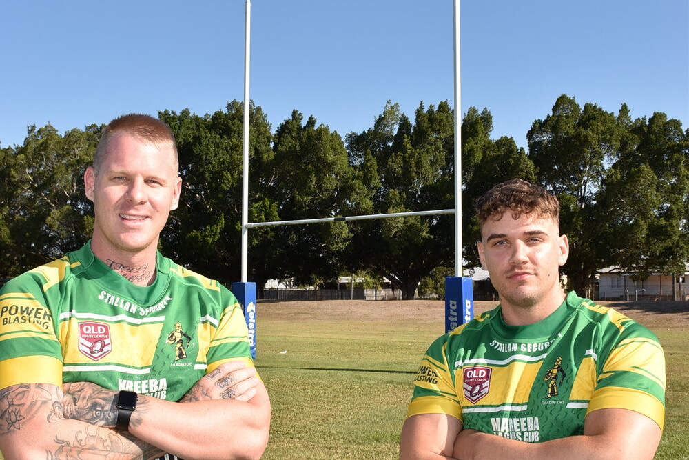2021 READY: The Mareeba Gladiators have done some early signings and are looking forward to their 2021 season after a canned 2020 season. Pictured is Trent Barnard and Clint Posselt.