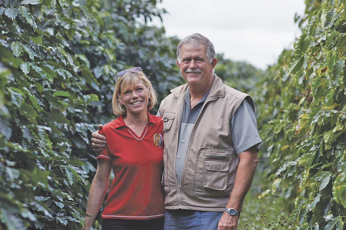 Founders of Skybury Farms, Marion and Ian MacLaughin.