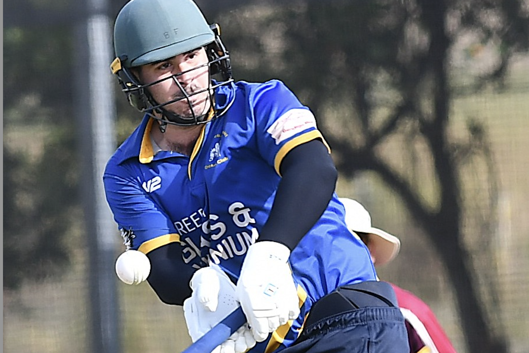 Mareeba captain Brendan Falvo during the local derby match against Atherton on the weekend.