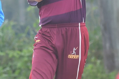 Atherton bowler Angus Vikionkorpi during the clash against Norths