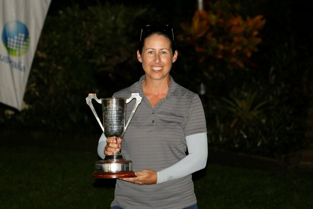 Atherton golfer Amber Barker has been crowned the Queensland Women’s Country Champion after the competition was played in Cairns in May.