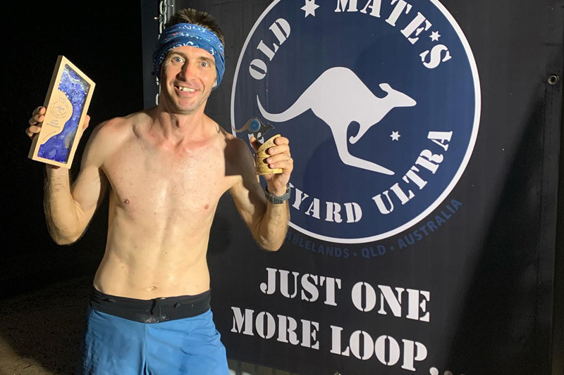 Cairns local Adam Fox was the last runner standing after the recent Old Mates Backyard Ultra