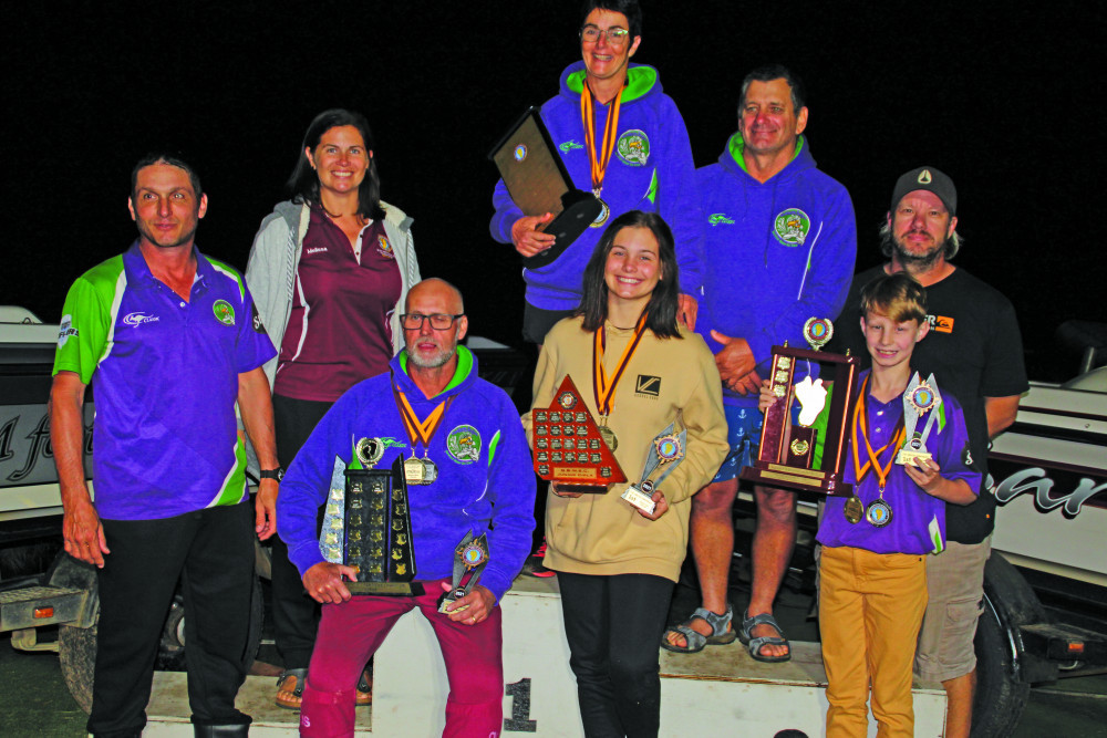 Four members of the Northern Region Barefoot Water Ski Club all returned from the recent QLD State Title Series, division champions