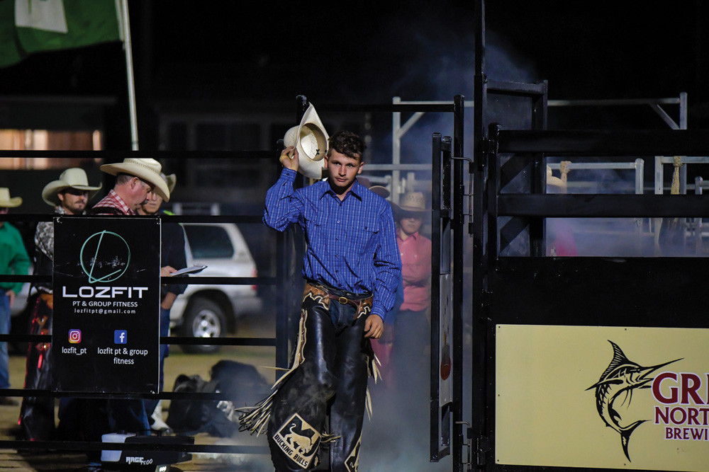 Lane Mellers leads the ladder for this year’s Great Northern Bullriding Series ahead of the finals this weekend. Photo by Peter Roy Photography