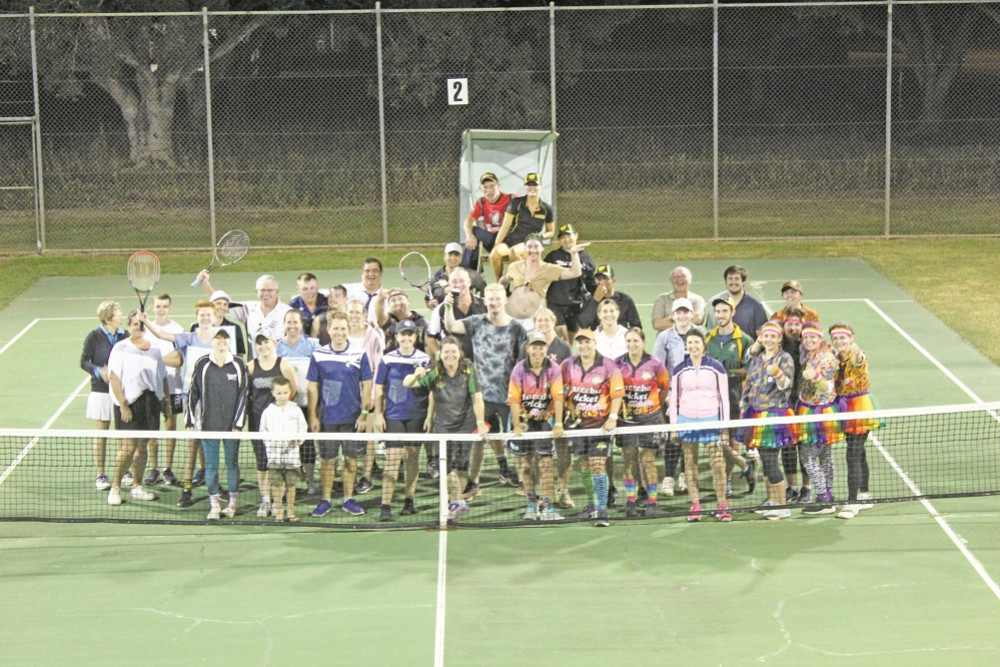 Nearly 70 locals turned out to the Mareeba Tennis Club to take part in their annual community challenge.