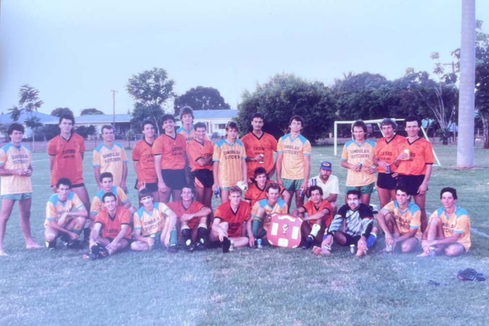 Some familiar – and younger – faces of the Mareeba and Dimbula sides in the local football heyday of the 1990s.