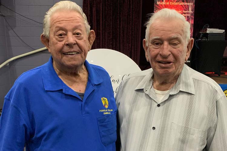 Brothers Ernie and Oliver Schincariol played in the first first Dimbulah Football Club’s Senior Men’s Team back in 1956.