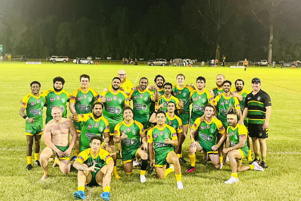 Mareeba Gladiators A-grade side after Saturday nights win