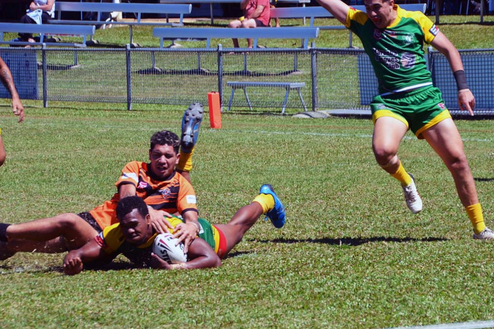 Gabriel Tunimakubu scoring in the final minute after making a mid-field break.