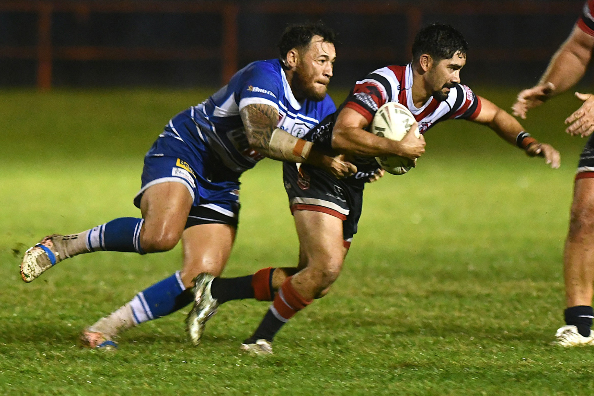 Roosters’ halfback Rhylee Herd in their win against Cairns Brothers.