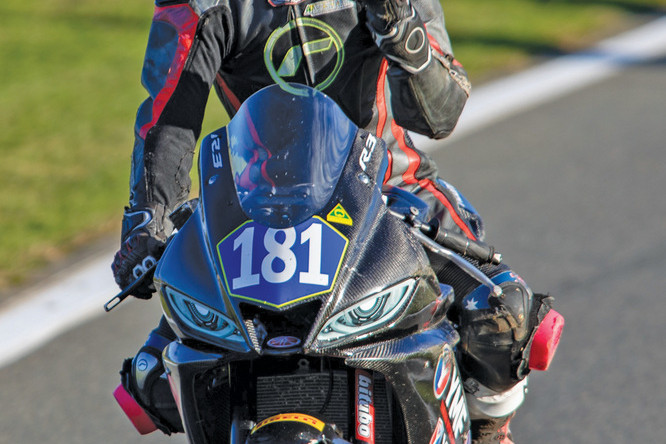 Mareeba local racer Liam Waters after his first place finish in the R3 Cup during round four of the Australian Superbike Series.