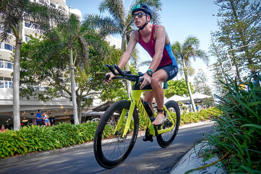 Malanda triathlete Rohan Hickey was recently crowned an Australian triathlon champion. Photo by Sportograf.