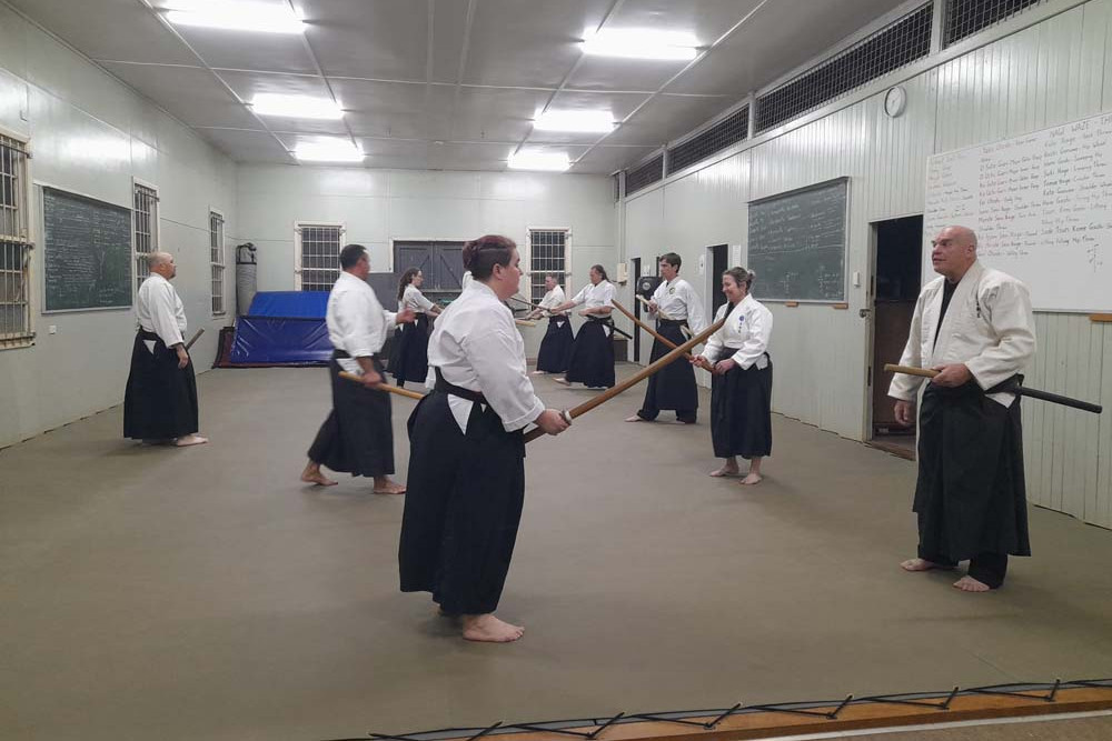 Students learned from well-renowned Ju Jitsu practitioners and head of Shinkendo Australia, Howard Quick.