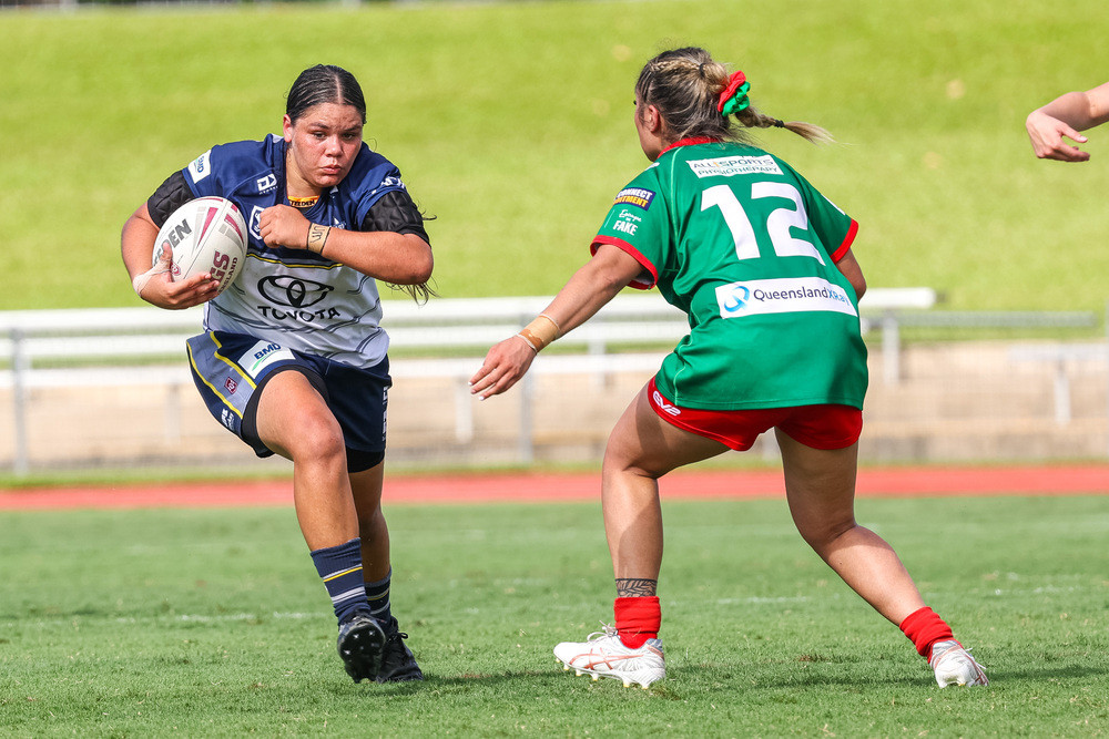 Aerielle “May May” Hobbler will be representing Queensland at the Australian Schoolgirls Rugby League competition against NSW and ACT next month. PHOTO: DOMINIC CHAPLIN.