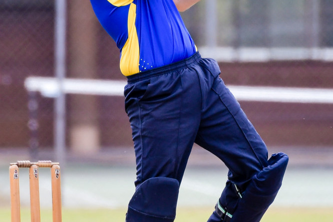 Third grader Cian Cochran scored a quick 30 runs during Mareeba’s fourth grade match-up against Atherton during the round robin T20 games held over the weekend. PHOTO BY PETER ROY