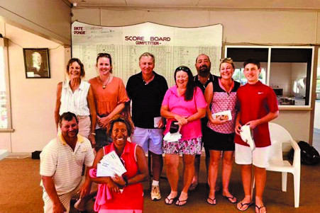 WINNERS: Back from the left: Janeen Smith, Melody Broad, Phil Henricks, Cecily Atkinson, Lui Dezen, Lisa Smith, Cooper Smith. Front from the left: Michael Deguara and Beulah Merrick.