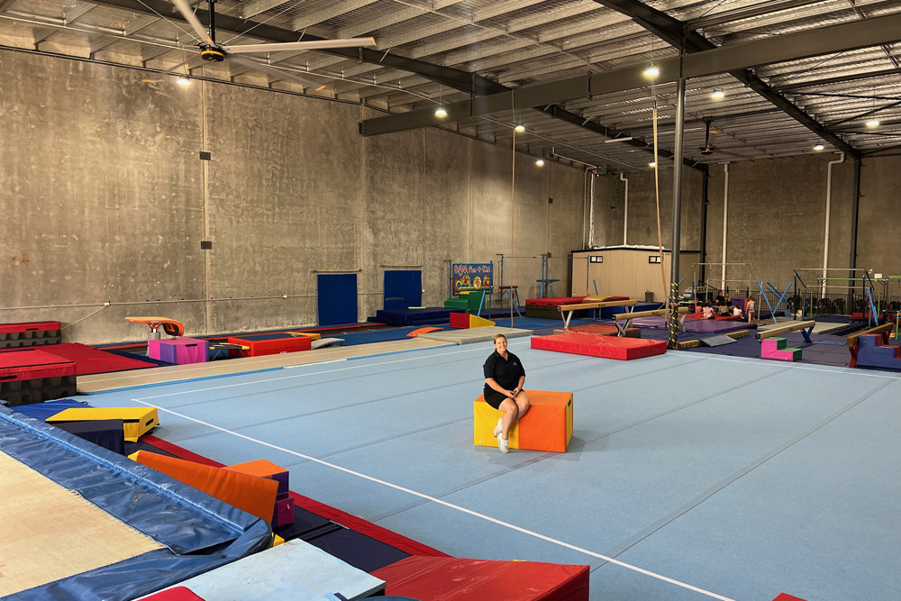 Momentum Gymnastics director Dianne Stephens inside the new gymnastics centre in Townsville