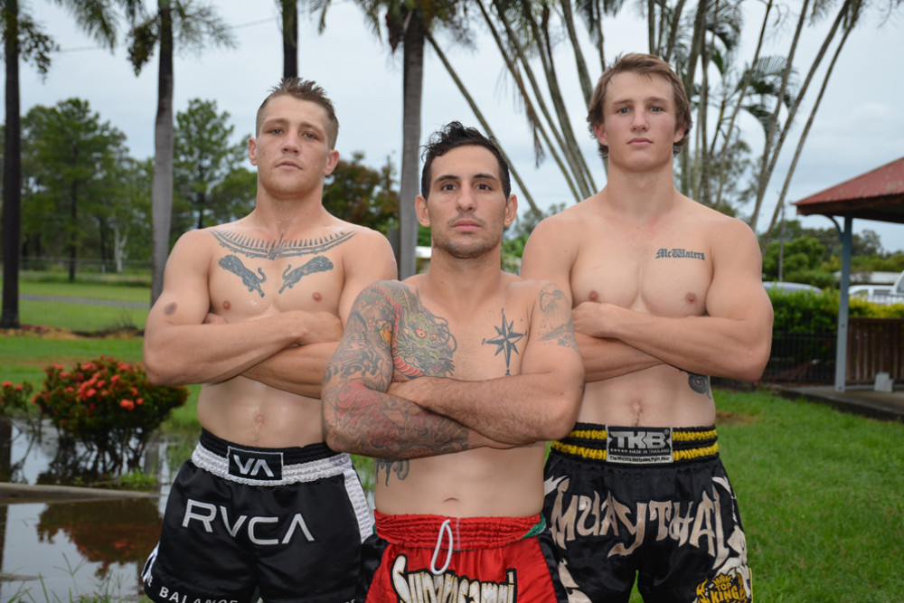 Chris Obidon, Salvatore Signarino and Lachlan McWaters will be fighting for the top spot at the 1774 Muay Thai Series in Sydney this weekend