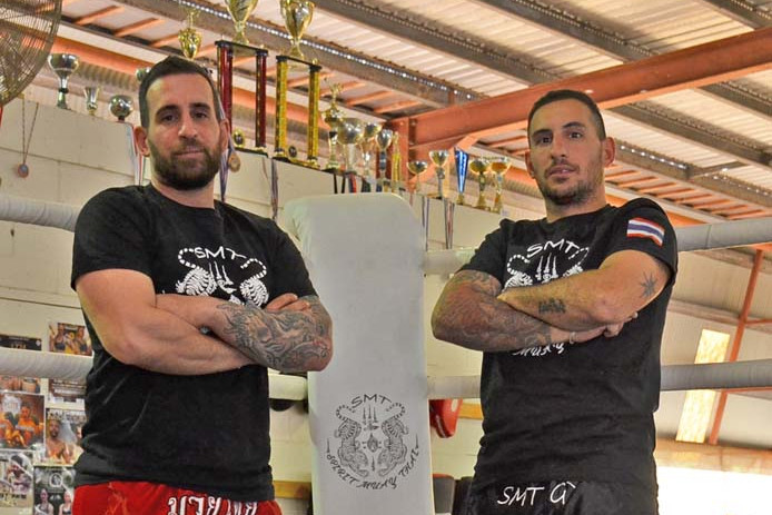 Owners and trainers at SMT Gym Mareeba Rosario and Salvatore Signorino are getting pumped up for their second ever local fight event this weekend.