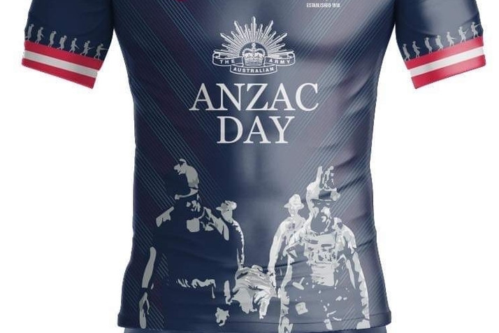 The Roosters will honour Anzac Day with a specially-designed jersey.
