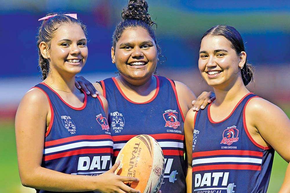 Nightingale Real Estate Senior Roosters ladies players Mayleen Oppermann, Lexeen Mathieson and Carrie Reynolds are gearing up for 2024.