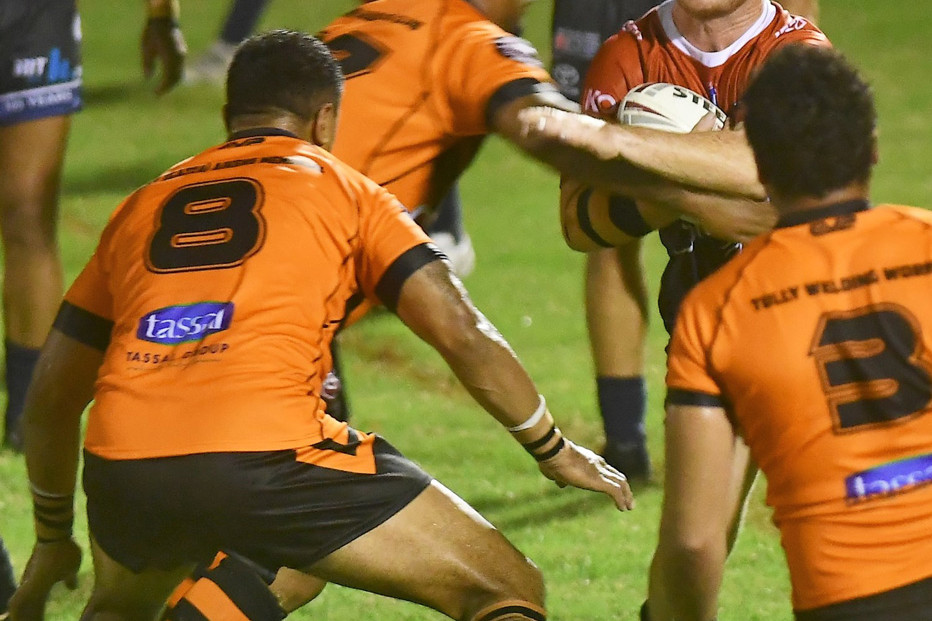 Roosters first grade forward Adam Molloy at Tully on Saturday night.