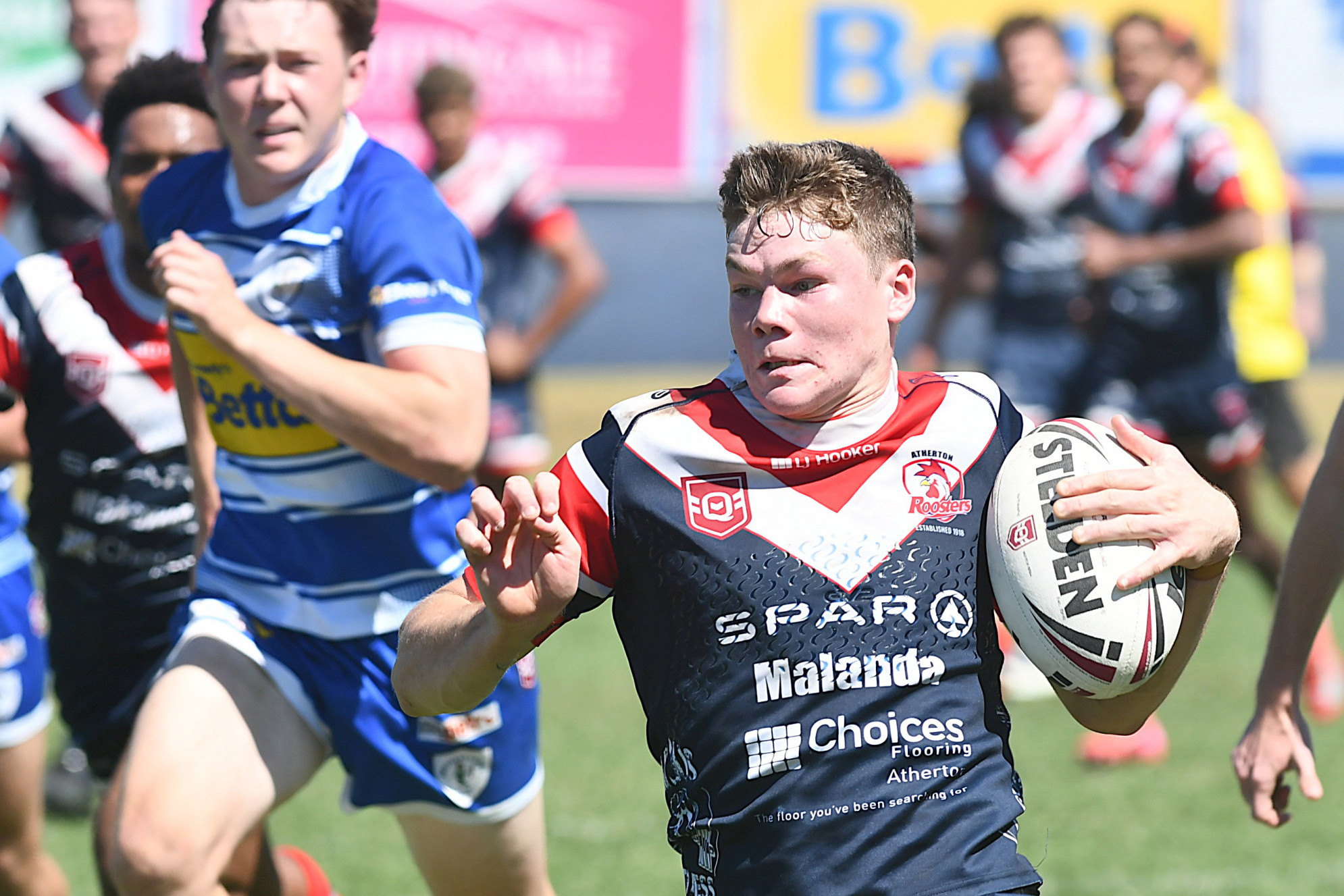 Roosters’ Nathanial Ross scored three tries in the semi-final match on Saturday.