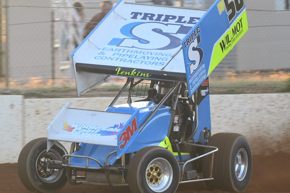 V8 sprintcar driver Wes Jenkins