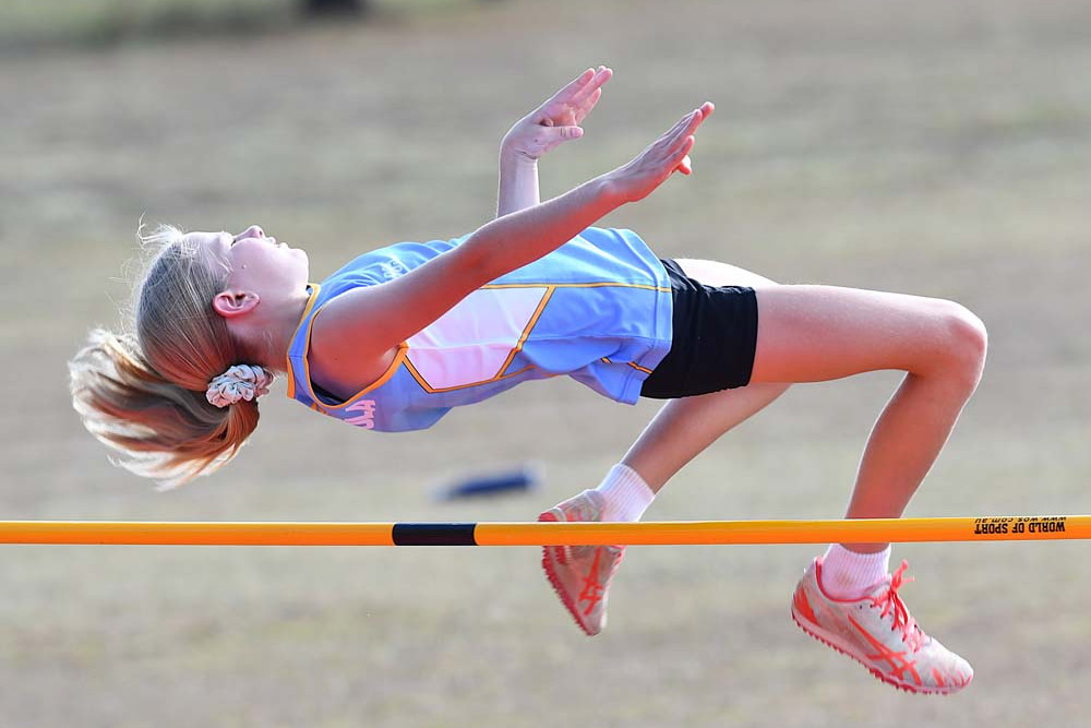 Gabrielle Rhode placed third in high jump at the State Championships