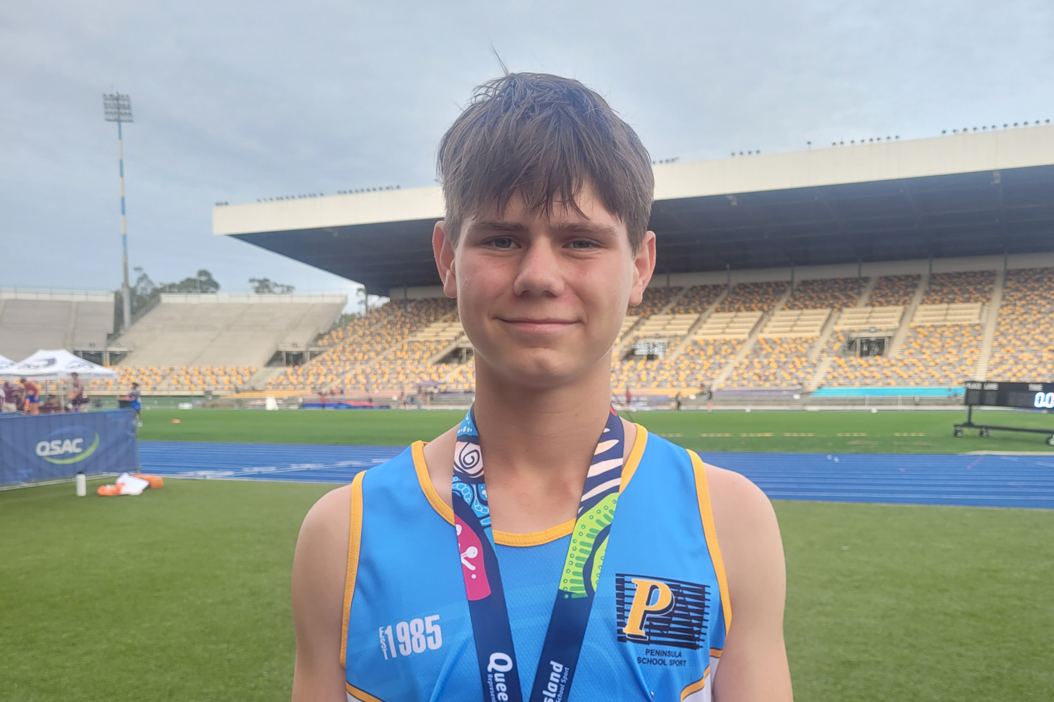 Jacob Berry-Porter placed 2nd in the 200m sprint at the State Athletics carnival.