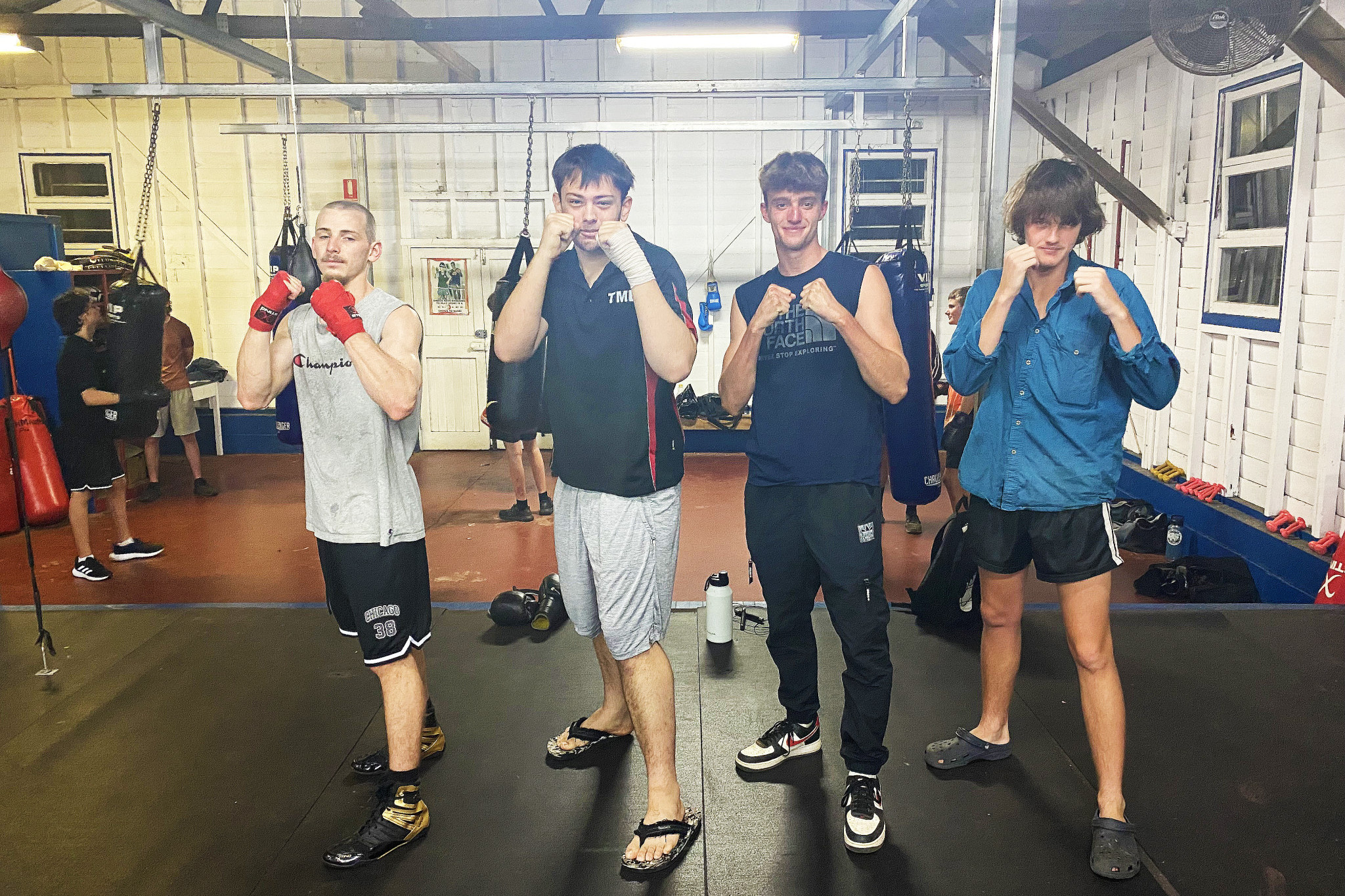 Team Mareeba Boxing fighters Matty Carroll (left), Jamell Duck, Will Calvert, and Tristan Hollo all found great success at a recent tournament.