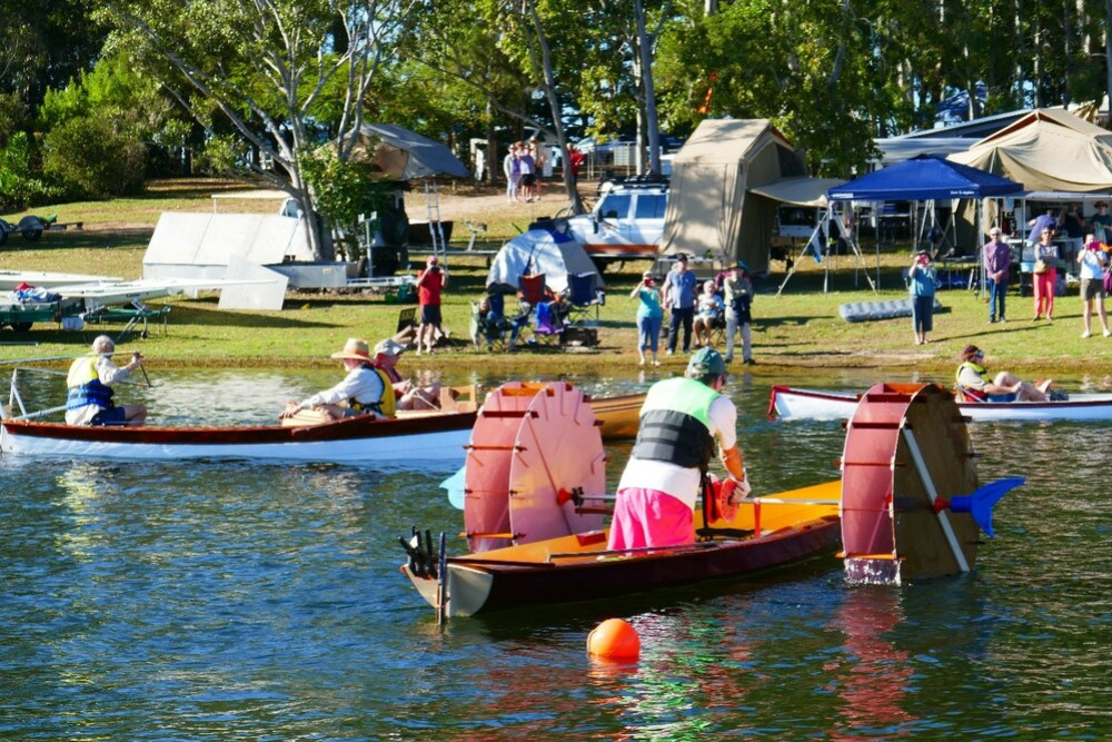 Wooden boats of all shapes, sizes and ways to move will be on the waters of Lake Tinaroo this weekend for the Great Tinaroo Raid.