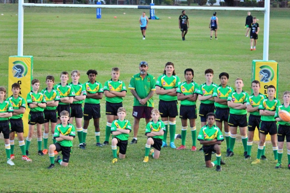The Mareeba Gladiators team competed in the Nate Myles Cup in Gordonvale over the weekend. PHOTO SUPPLIED.