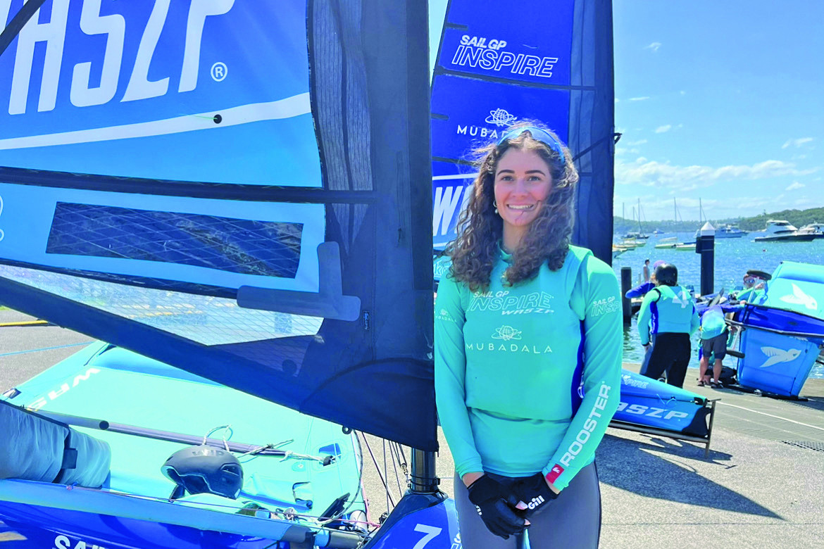 Breanne Wadley competed in the prestigious SailGP Waszp Inspire Racing program in Sydney recently.